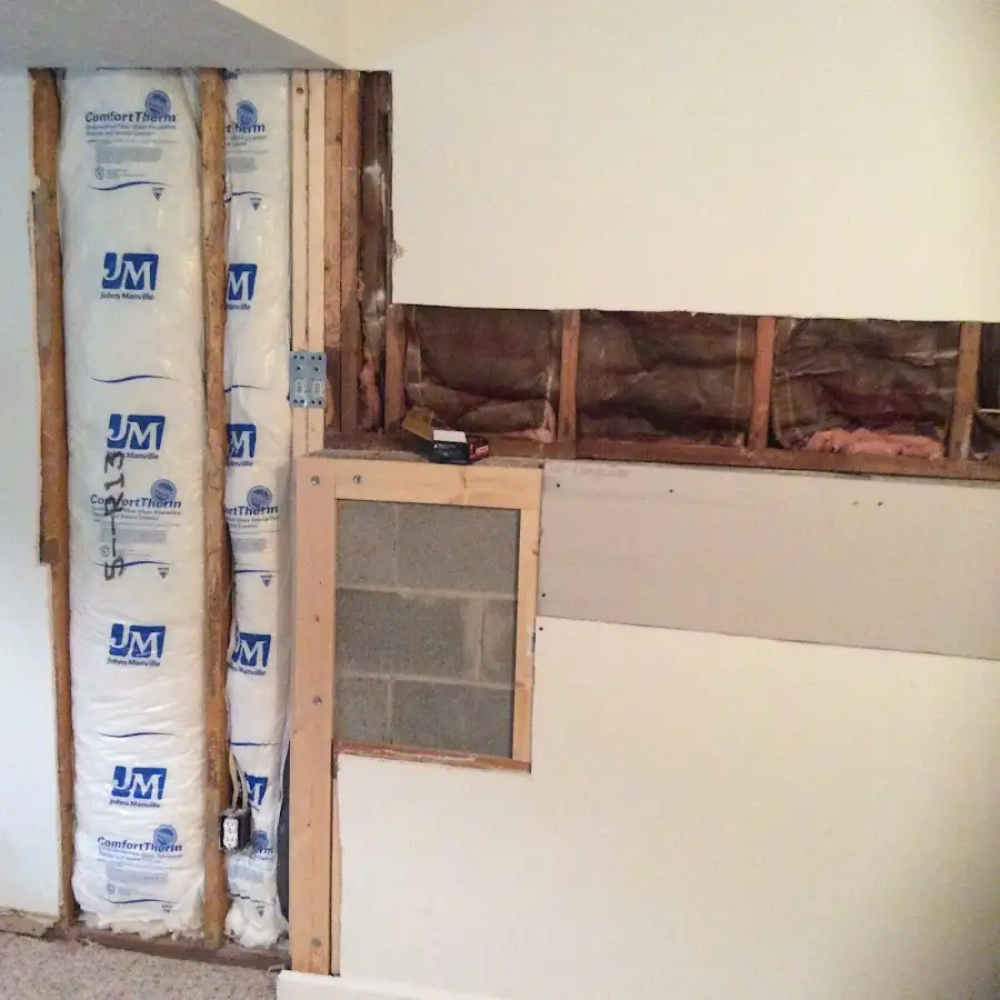 Wall insulation replacement during Structural Drying in Imperial